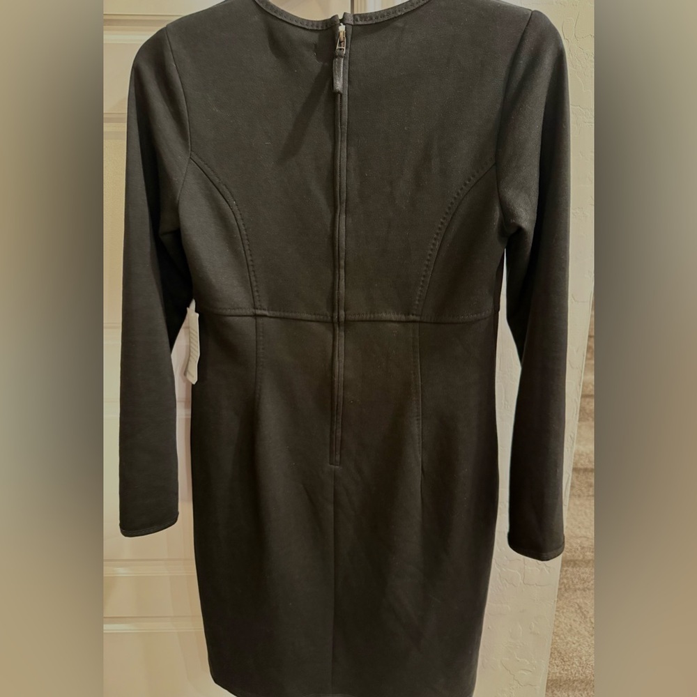 Max Studio Black Long Sleeve Dress with Pockets - Picture 2 of 6